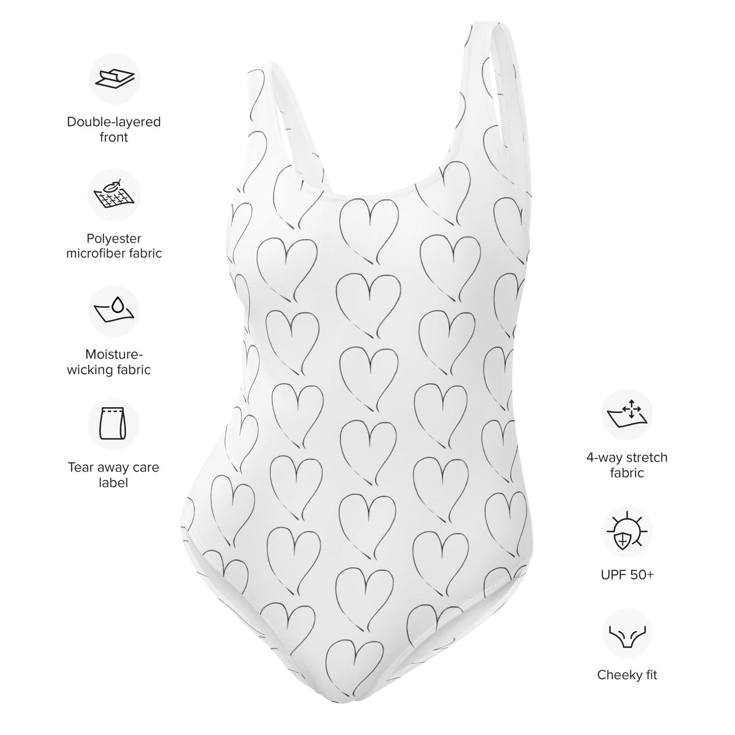 Hearts One-Piece Swimsuit