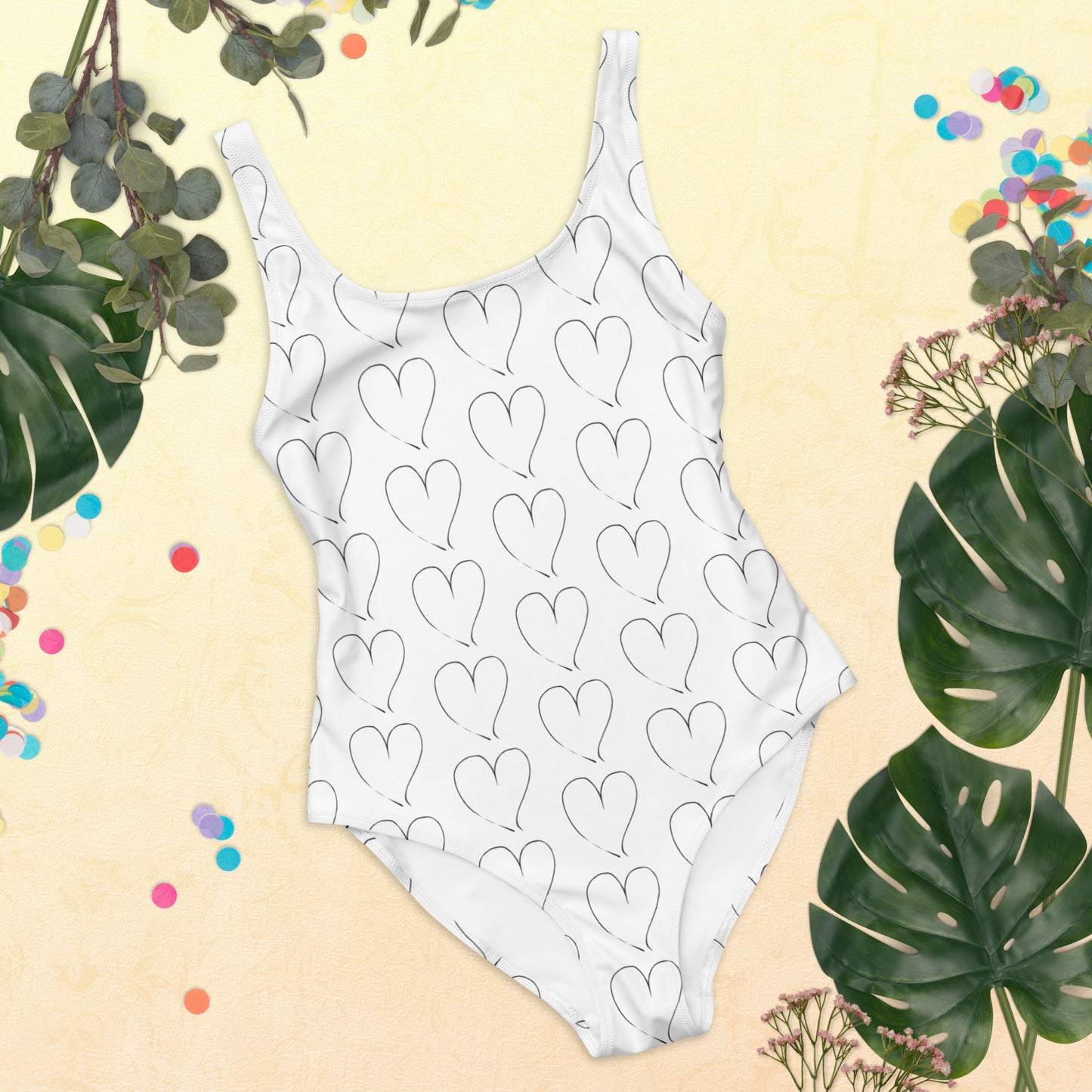 Hearts One-Piece Swimsuit