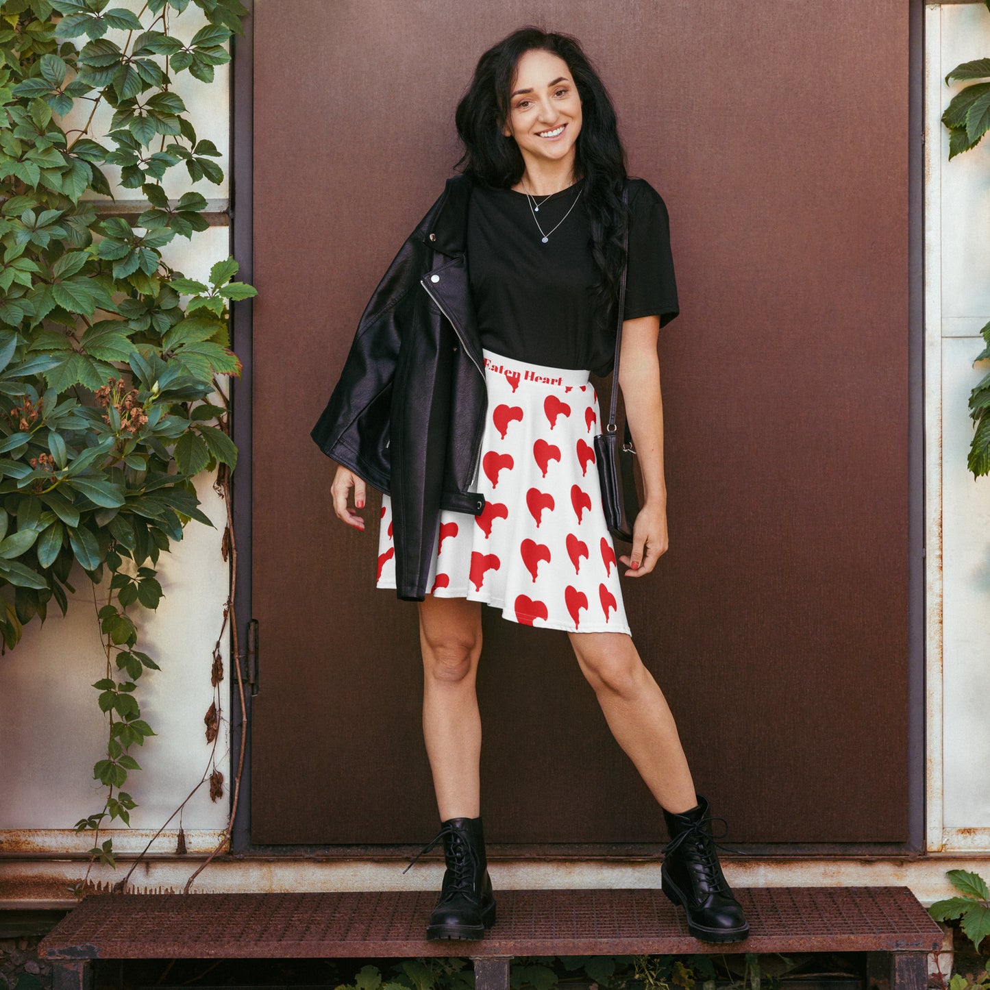 Eaten Heart Skater Skirt