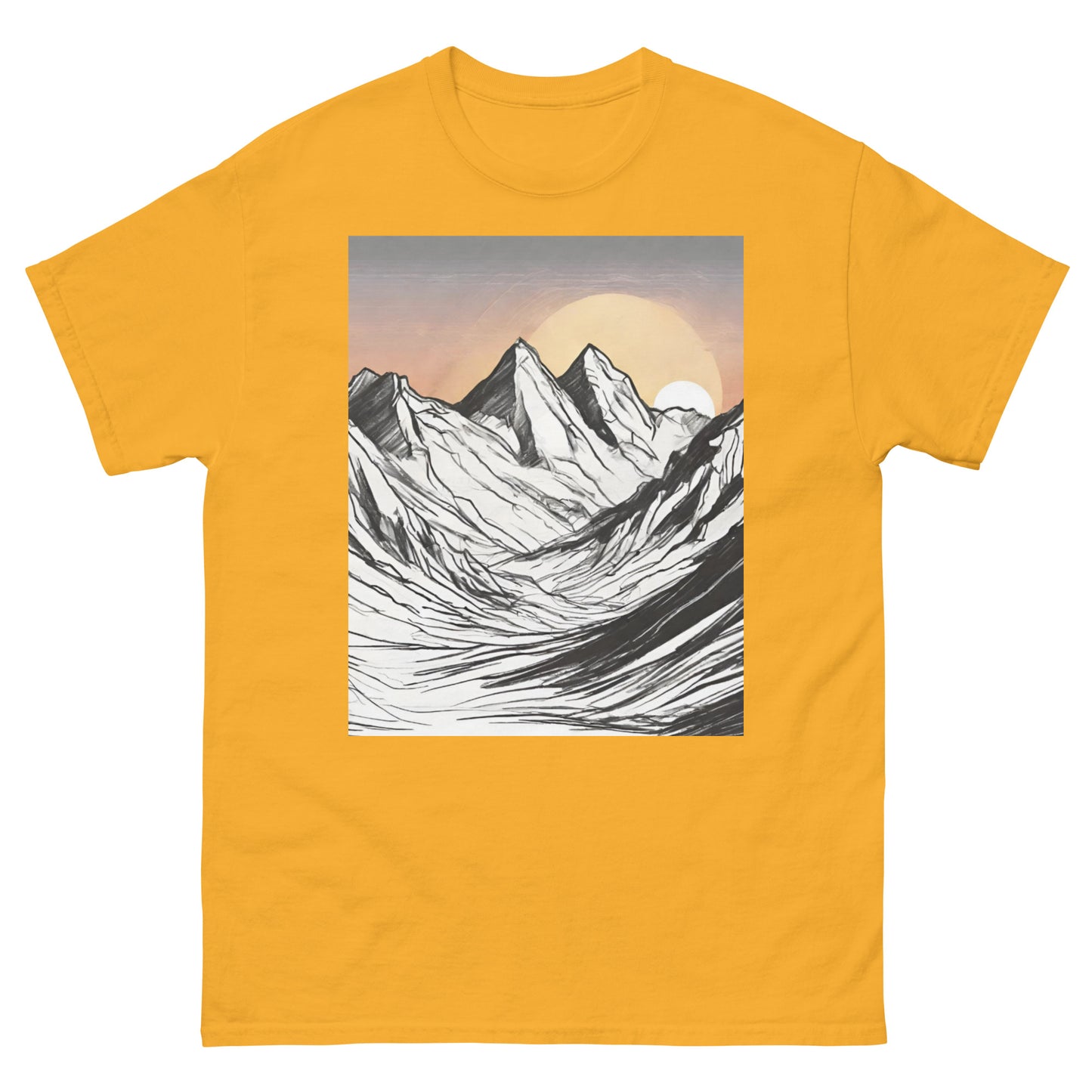 Sunset Sketch Men's classic tee