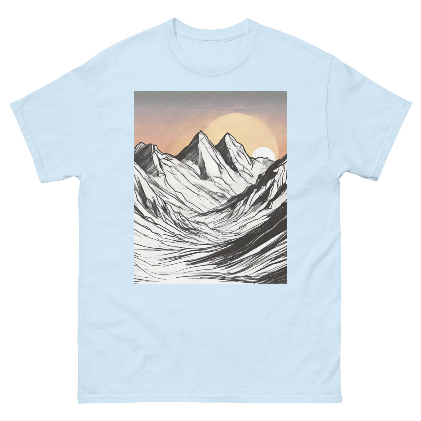 Sunset Sketch Men's classic tee