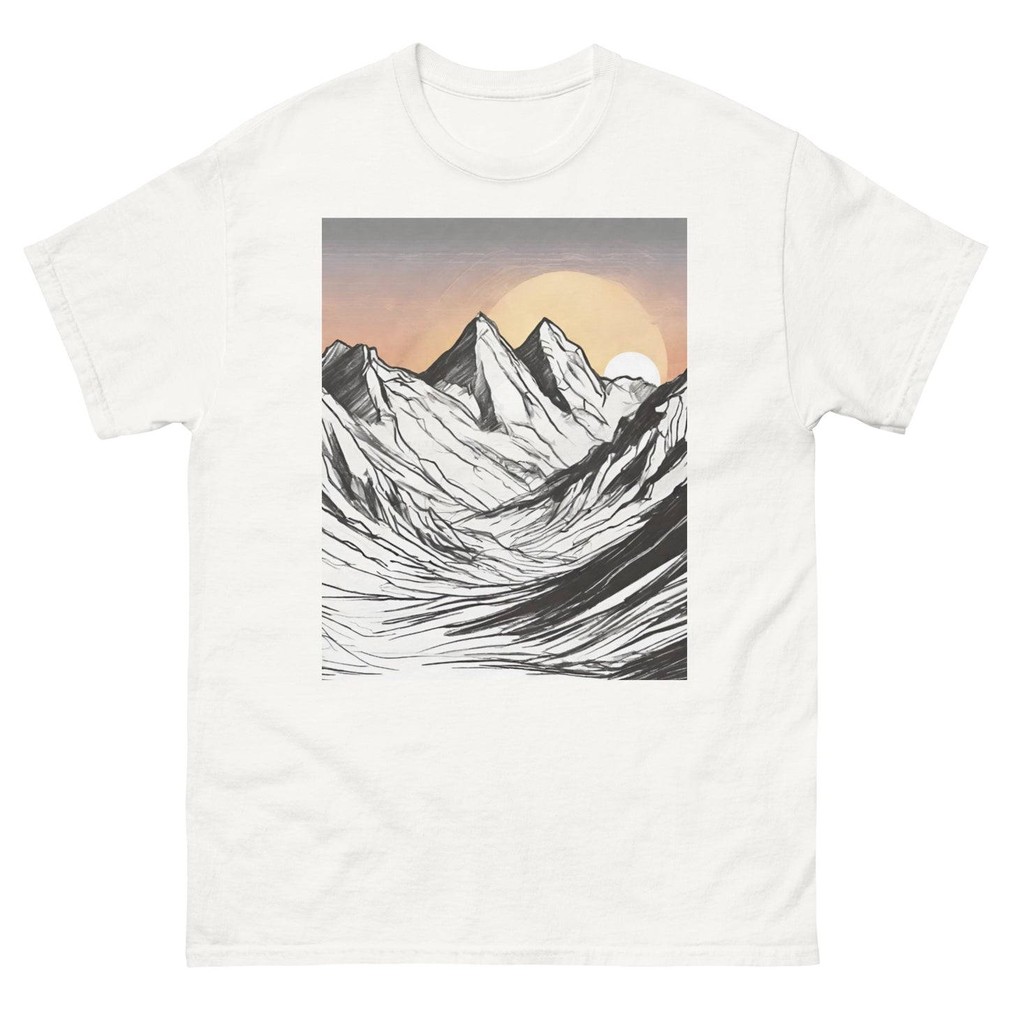 Sunset Sketch Men's classic tee