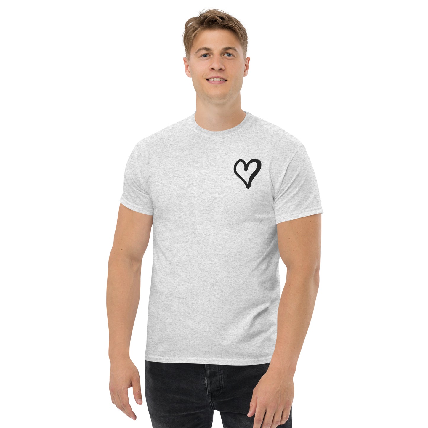 White Heart Unisex classic tee