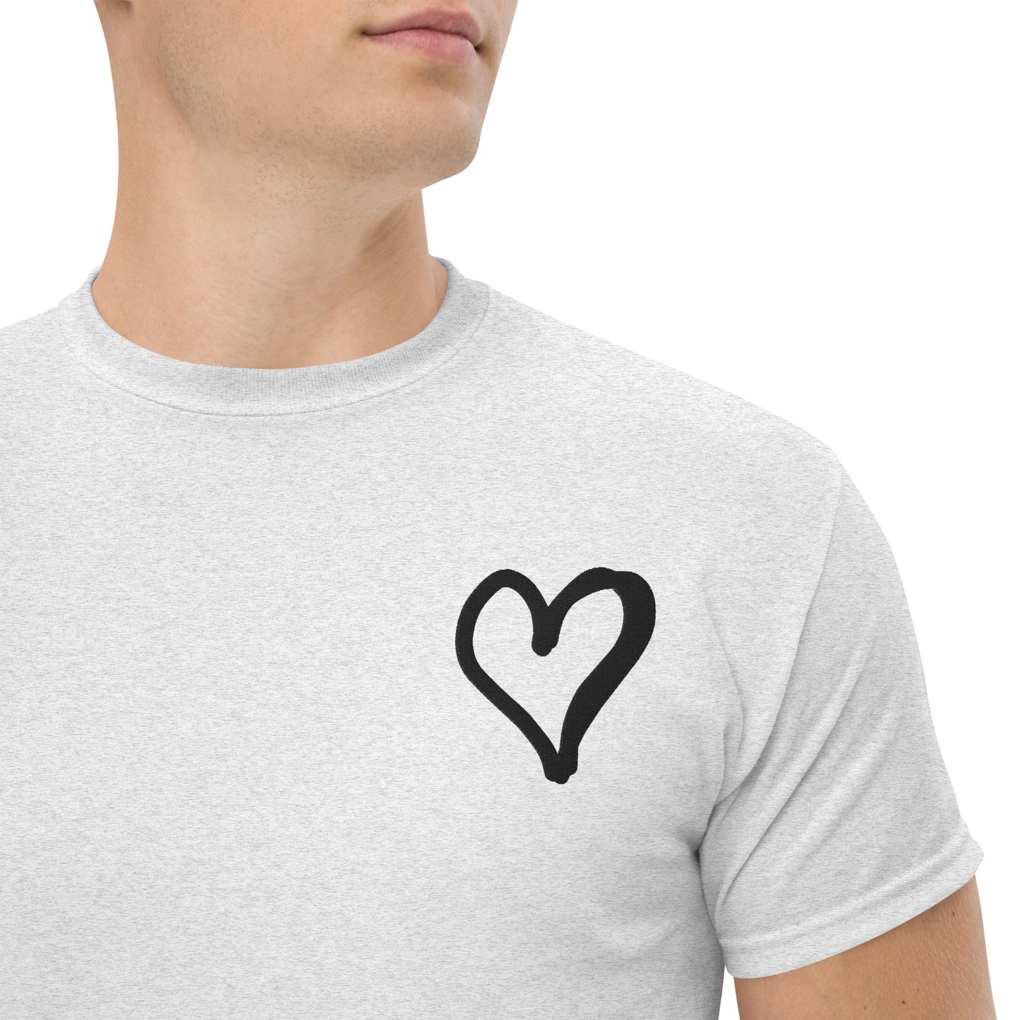 White Heart Unisex classic tee