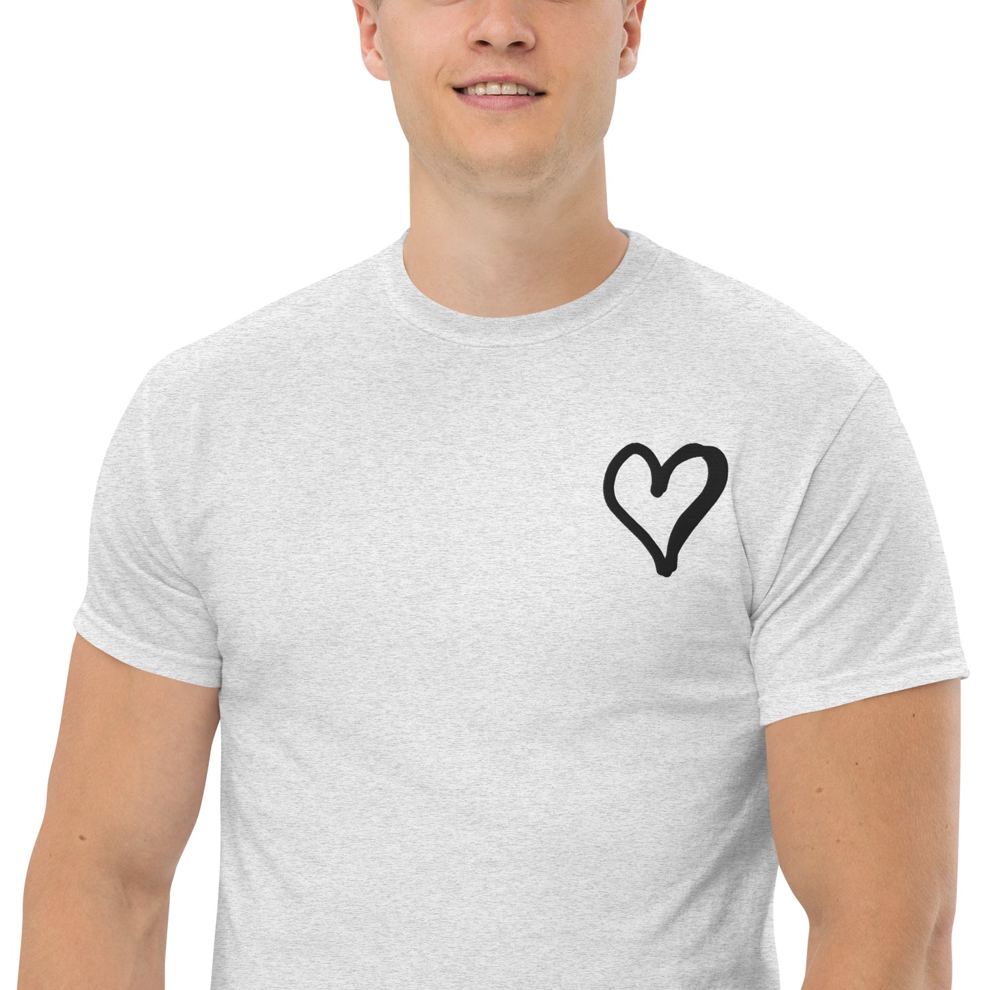 White Heart Unisex classic tee