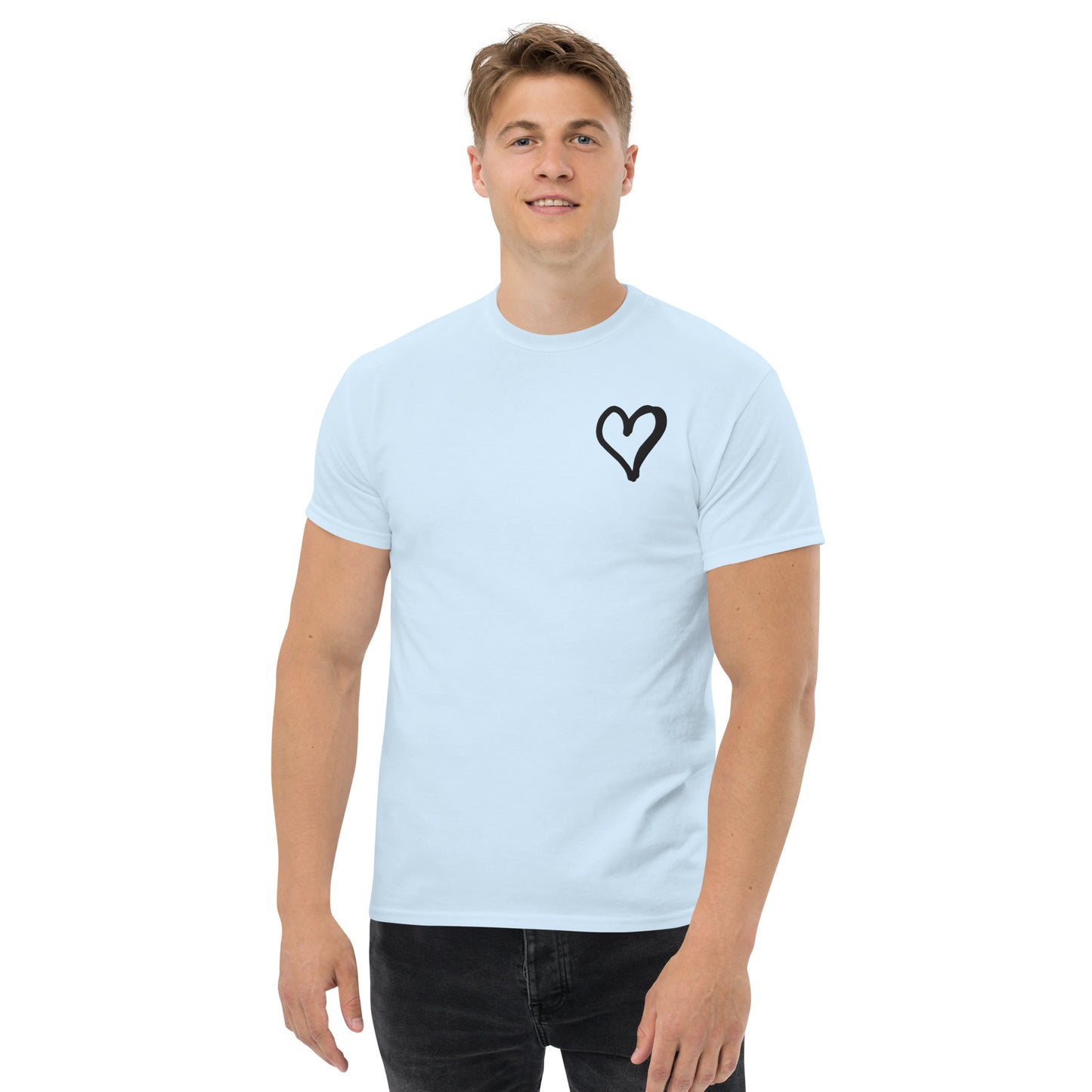 White Heart Unisex classic tee