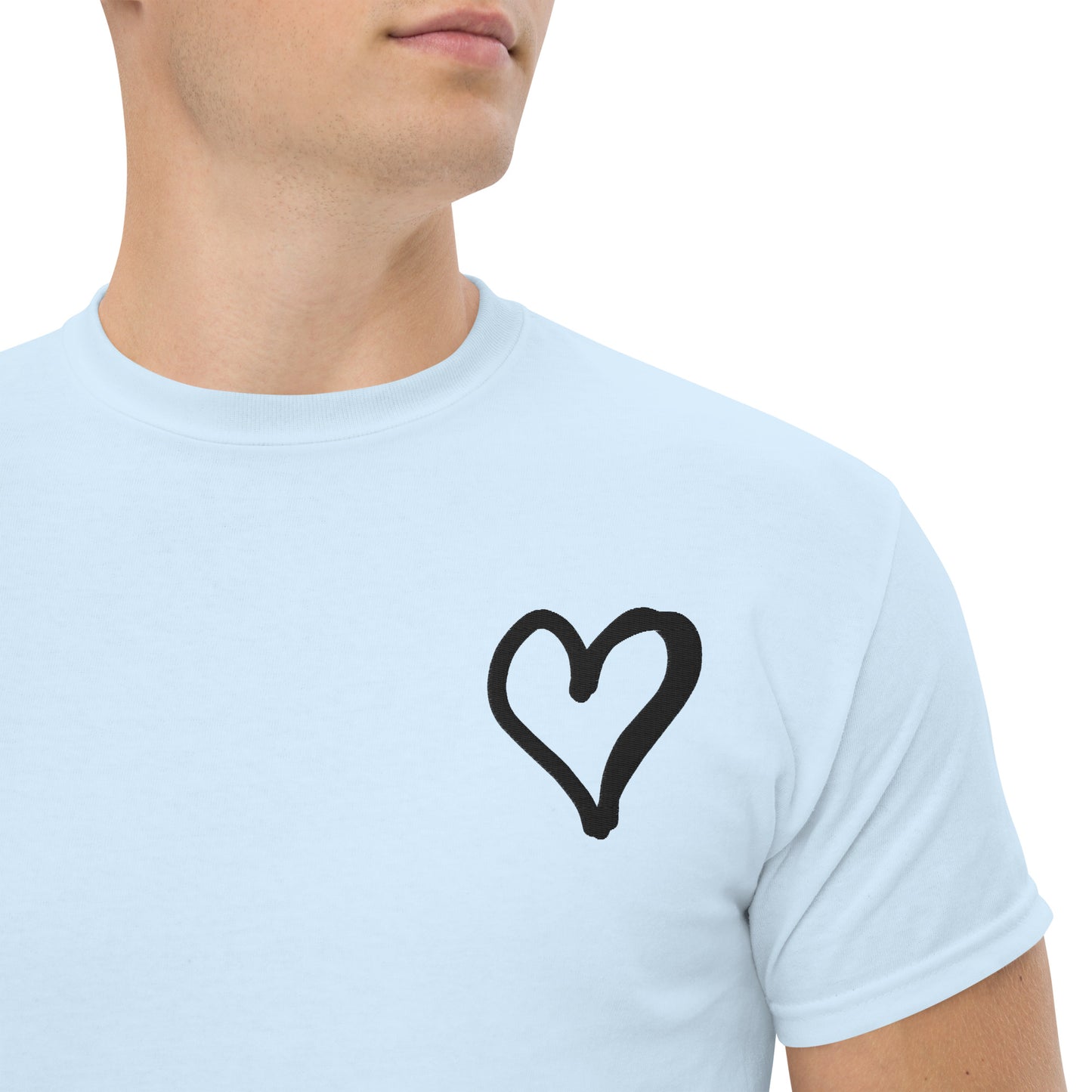 White Heart Unisex classic tee