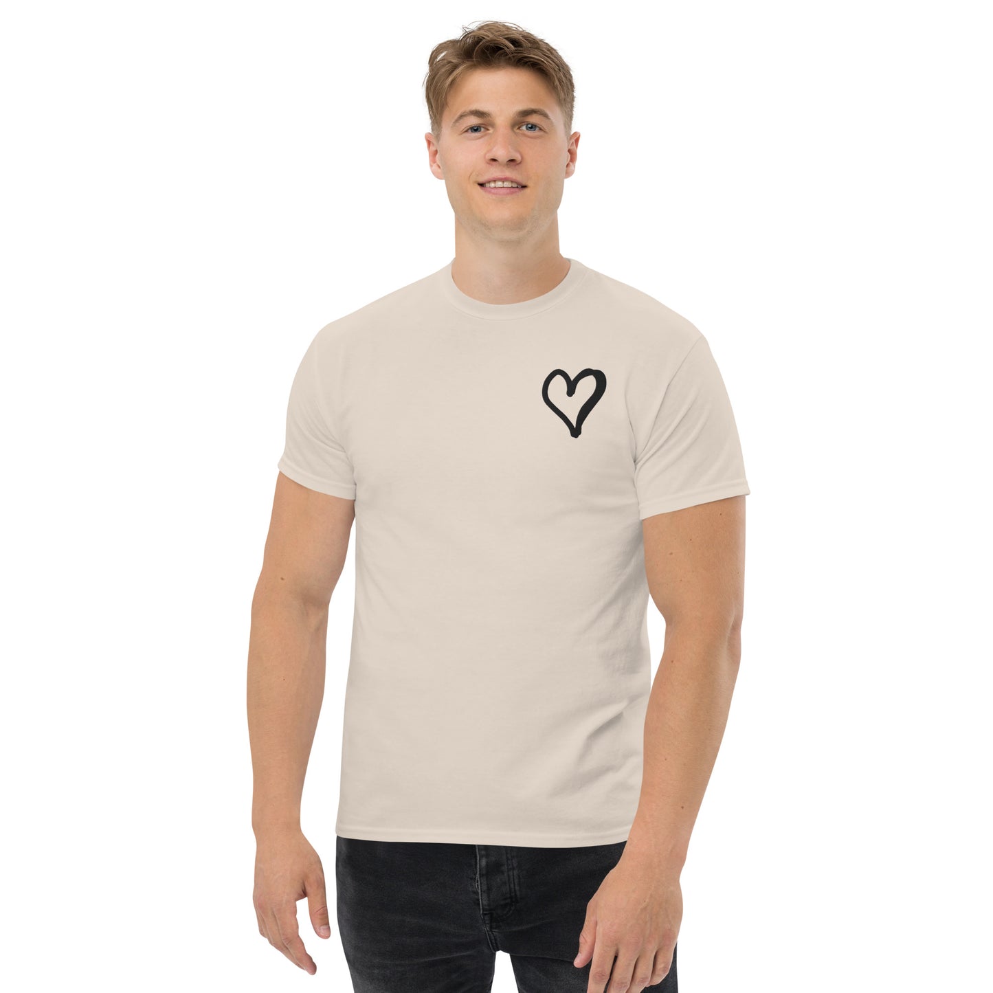 White Heart Unisex classic tee