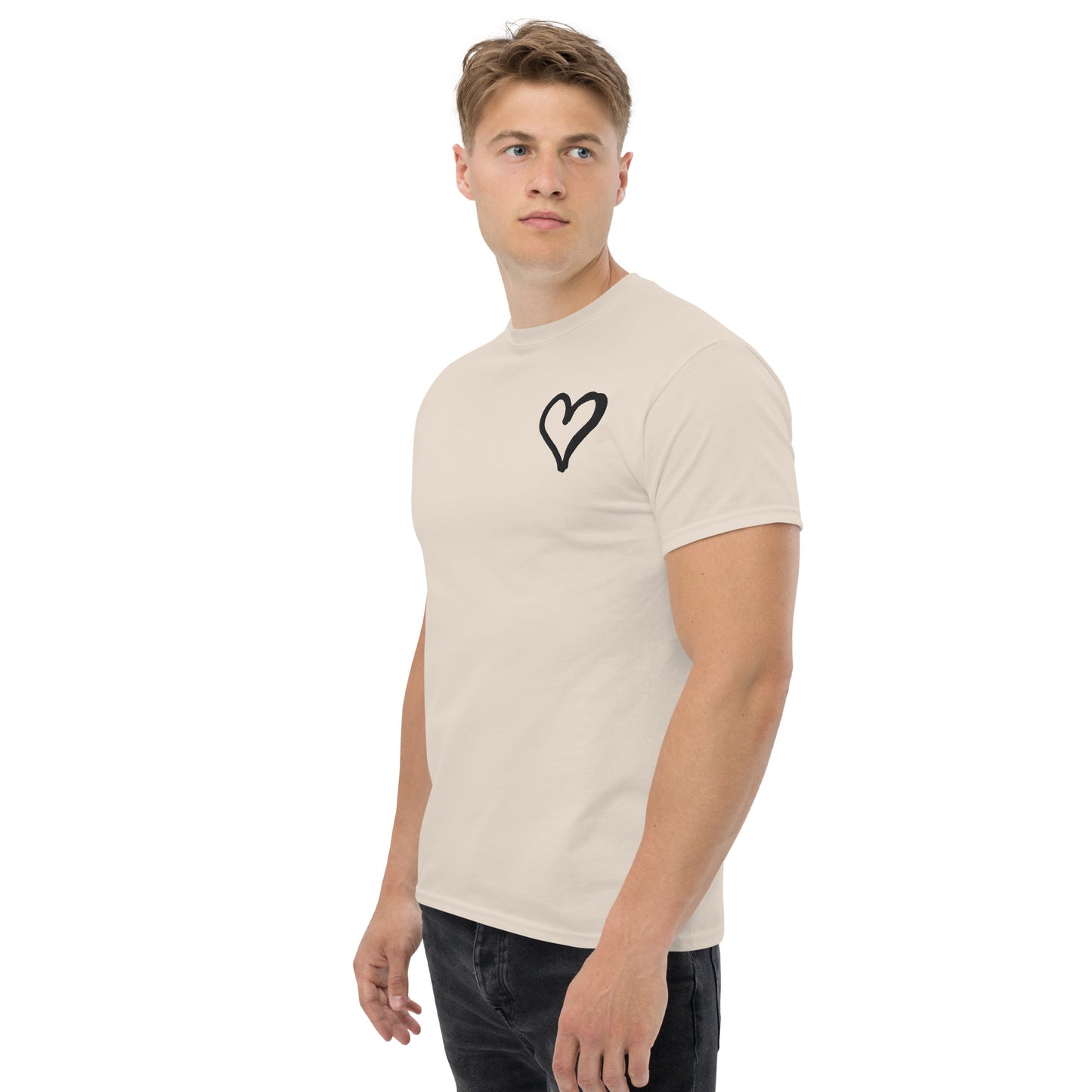 White Heart Unisex classic tee