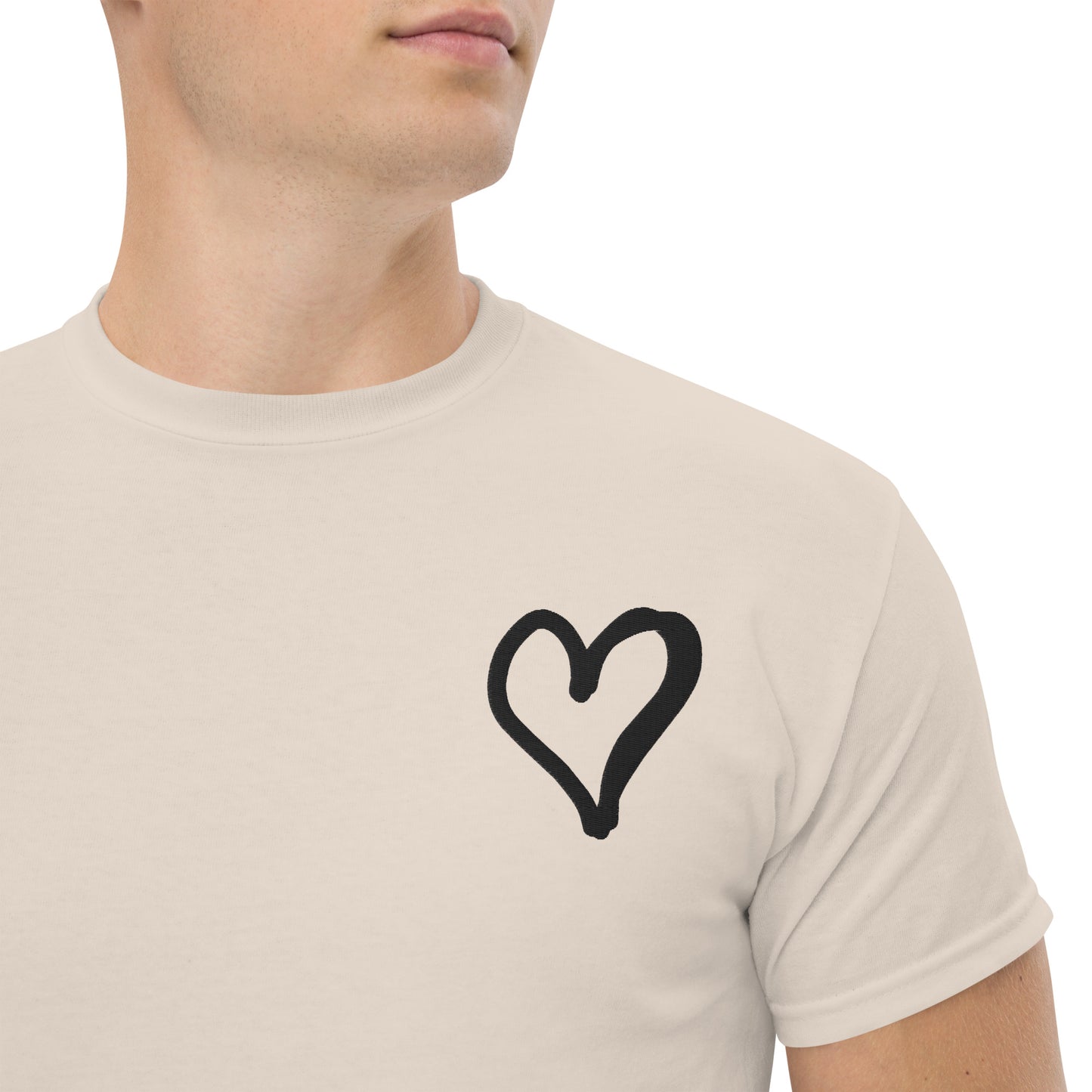 White Heart Unisex classic tee