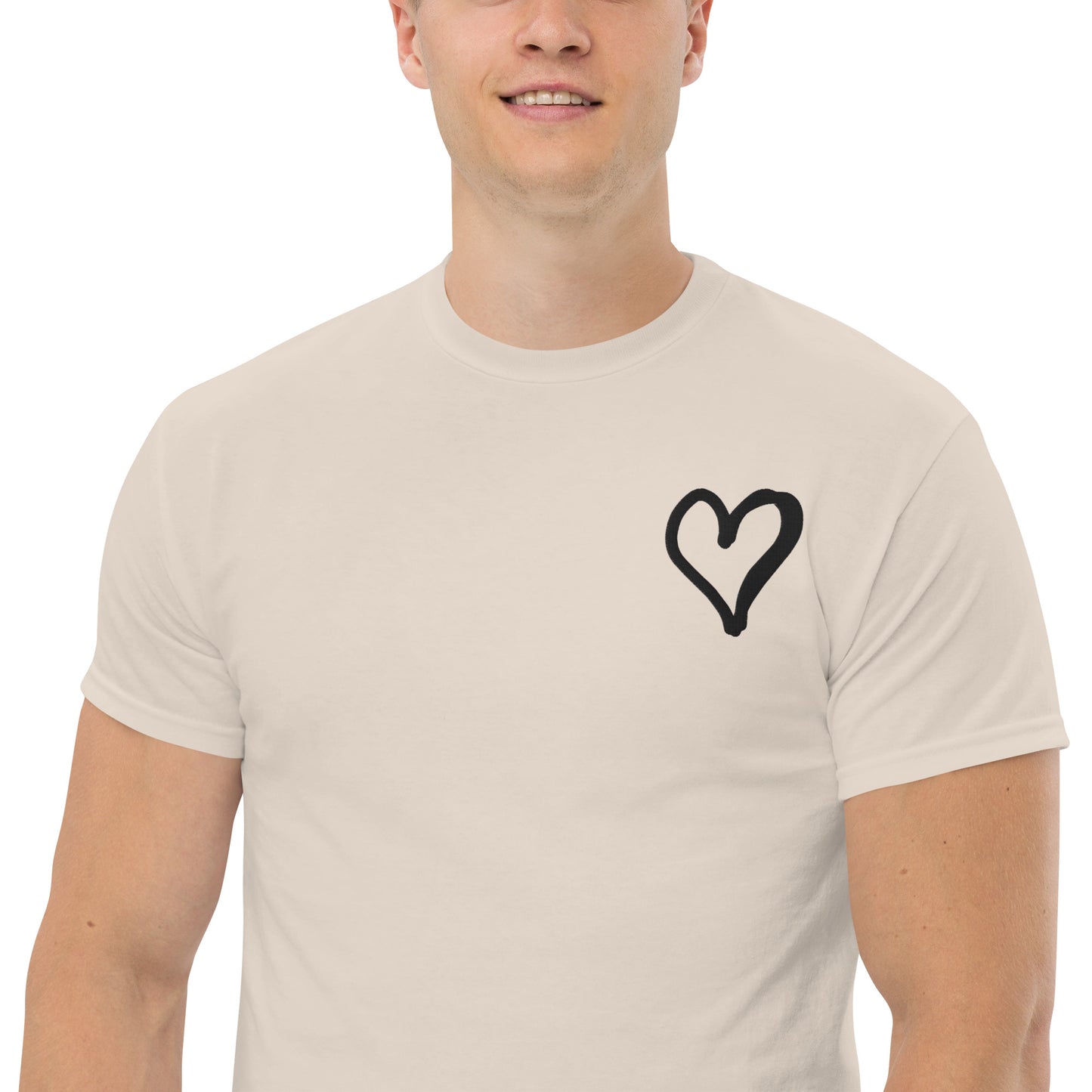 White Heart Unisex classic tee