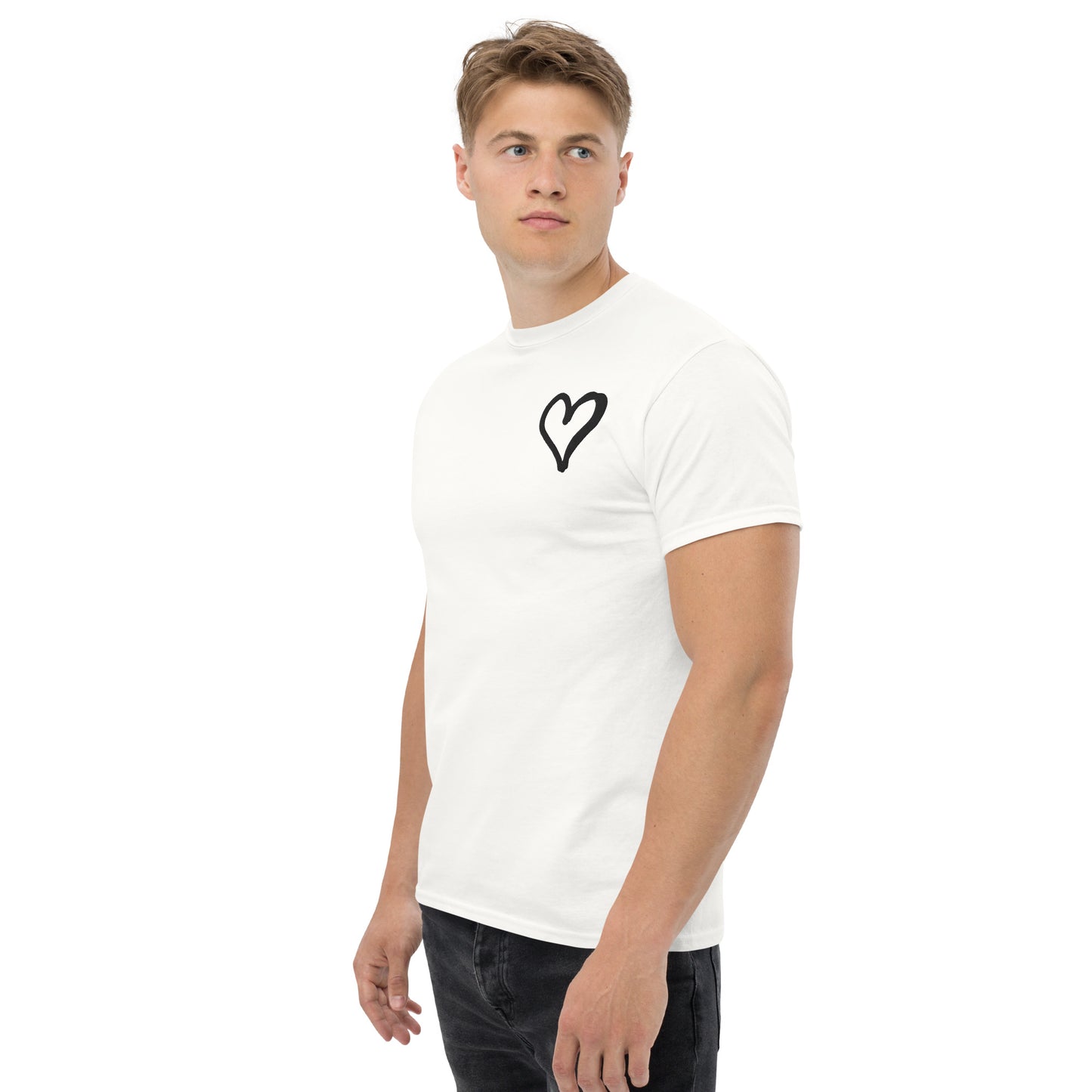 White Heart Unisex classic tee