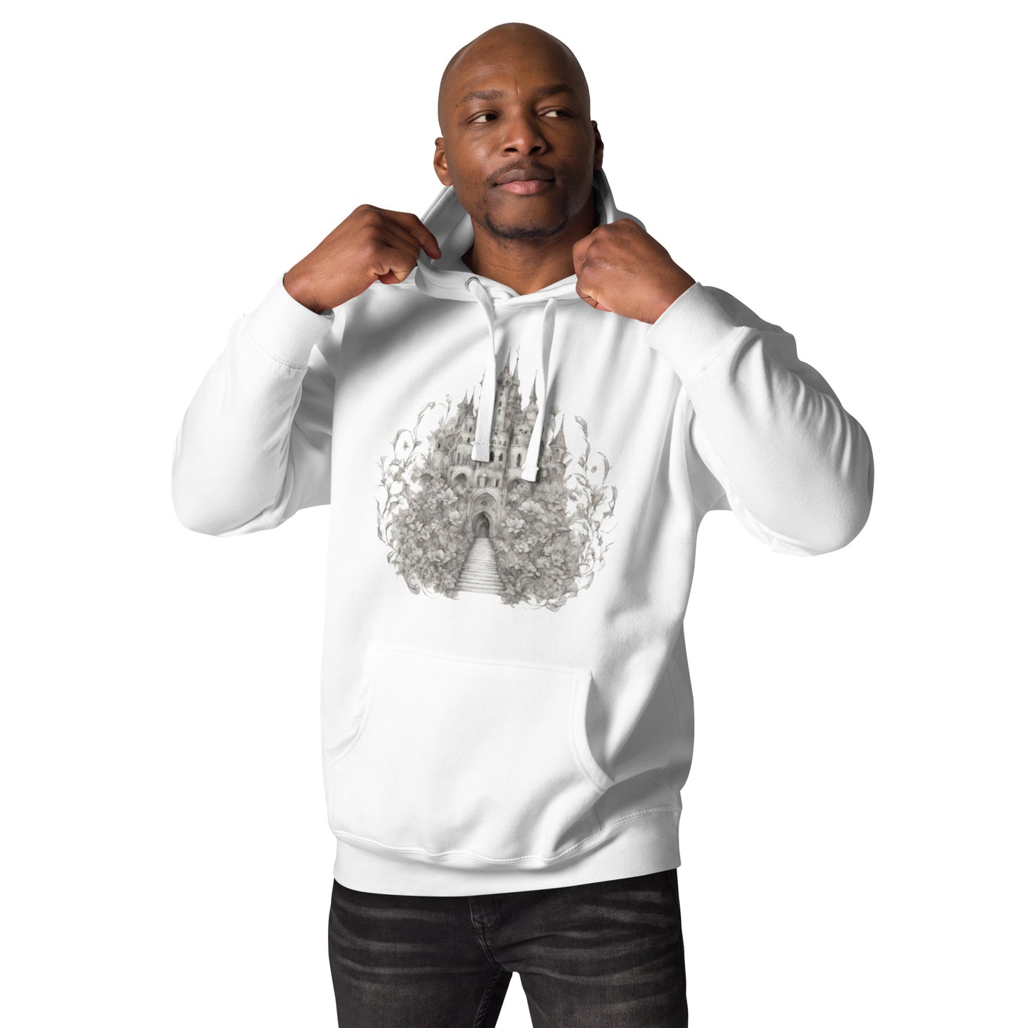 Castle Grown from Flowers Unisex Hoodie