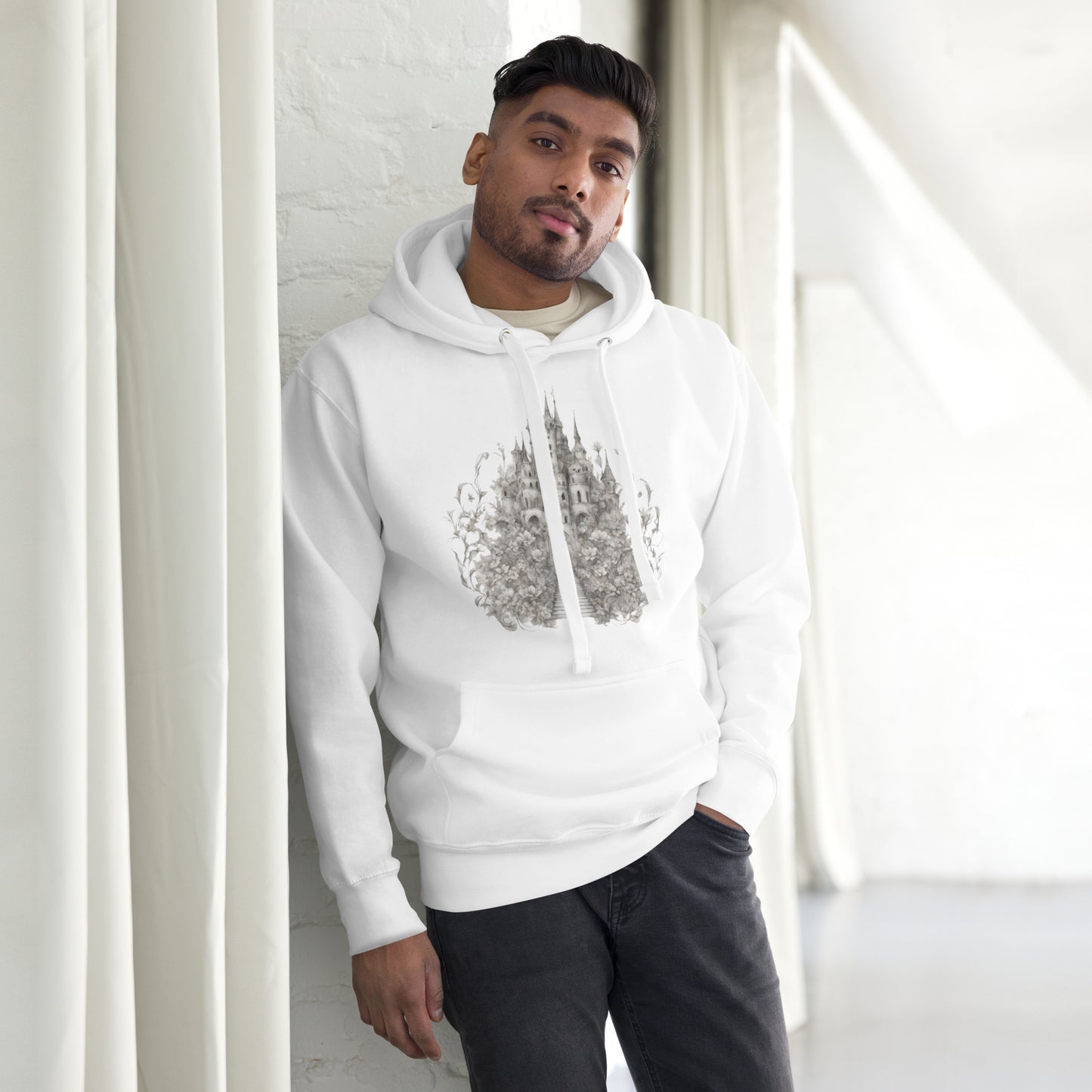 Castle Grown from Flowers Unisex Hoodie