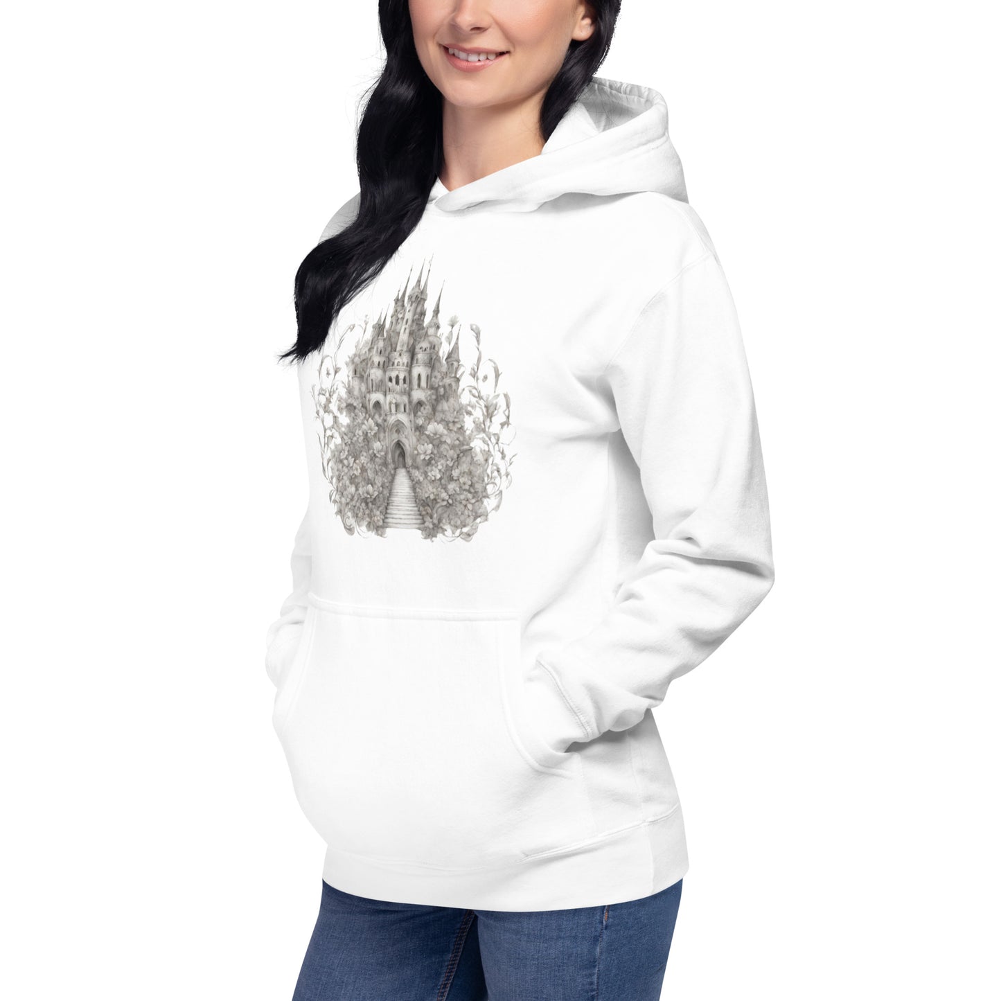 Castle Grown from Flowers Unisex Hoodie