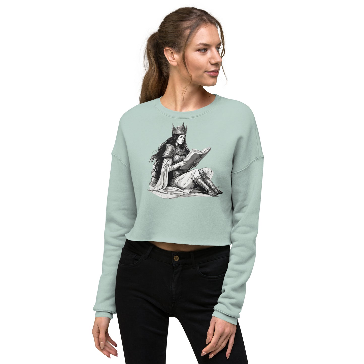 Reading Queen Crop Sweatshirt