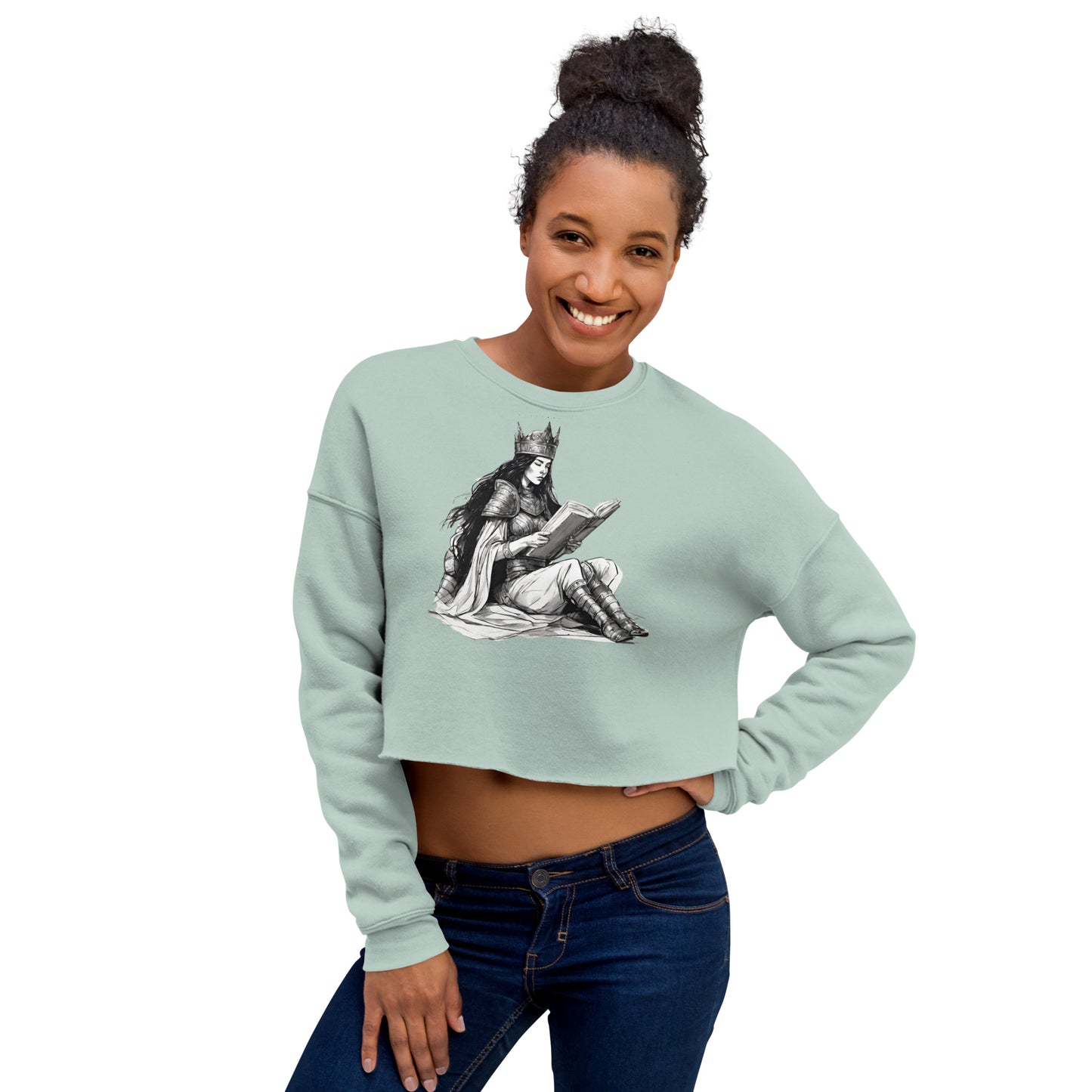 Reading Queen Crop Sweatshirt