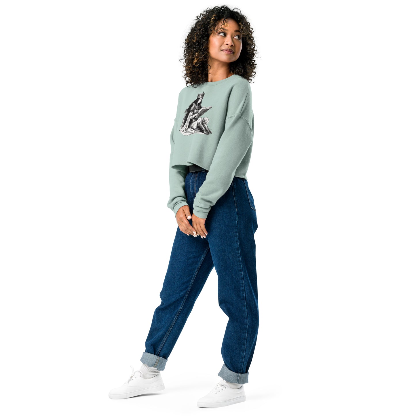 Reading Queen Crop Sweatshirt