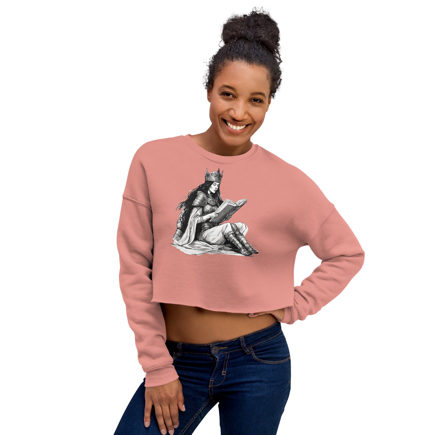 Reading Queen Crop Sweatshirt