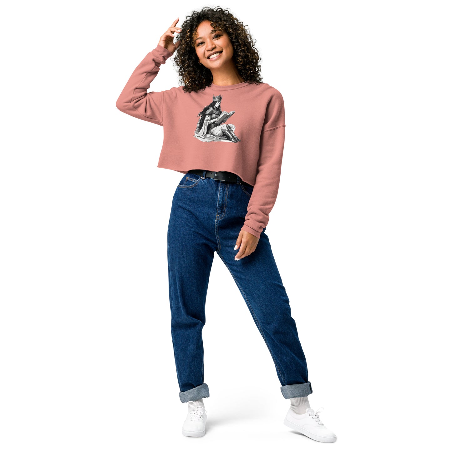 Reading Queen Crop Sweatshirt