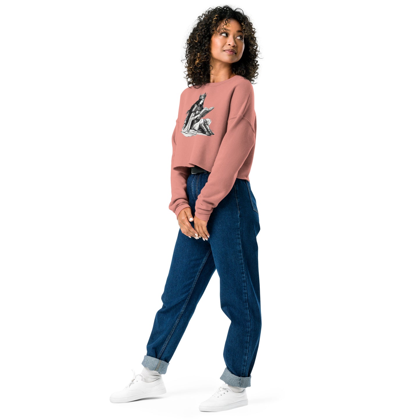 Reading Queen Crop Sweatshirt